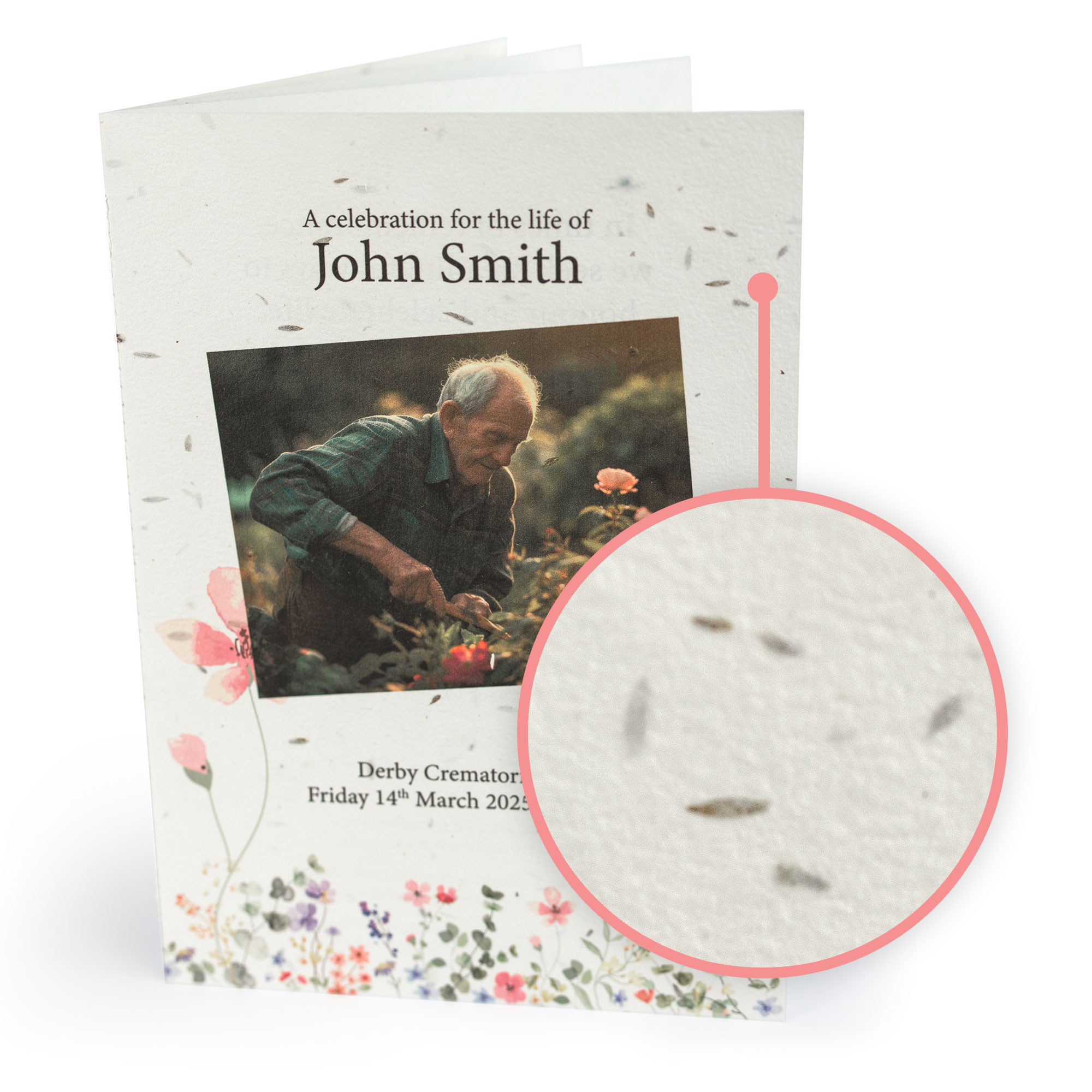 Seed Paper Order of Service Booklets